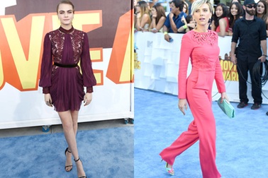 Scarlett Johansson đọ dáng siêu mẫu