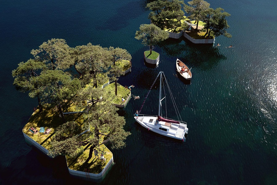 Công viên nổi ở Đan Mạch - nơi người dân chèo thuyền, bơi lội và làm nông - 1