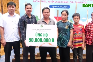 "Người đàn ông khắc khổ" vỡ òa cảm xúc trong ngày khởi công xây nhà mới