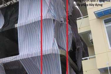 Công trình xây dựng sai phép vẫn "ung dung" hoàn thiện 