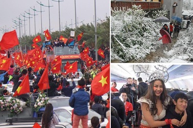 Cả nước "nóng rực" cùng U23, băng tuyết phủ trắng trong đợt rét kỷ lục