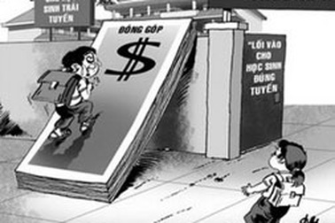 “Khóc” vì trường điểm