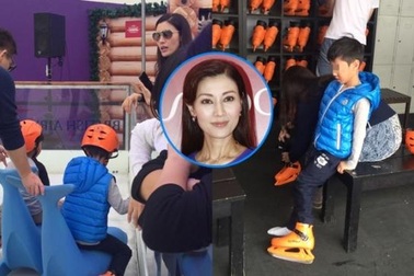 Vợ chồng Lý Gia Hân cùng đưa con trai cưng đi chơi