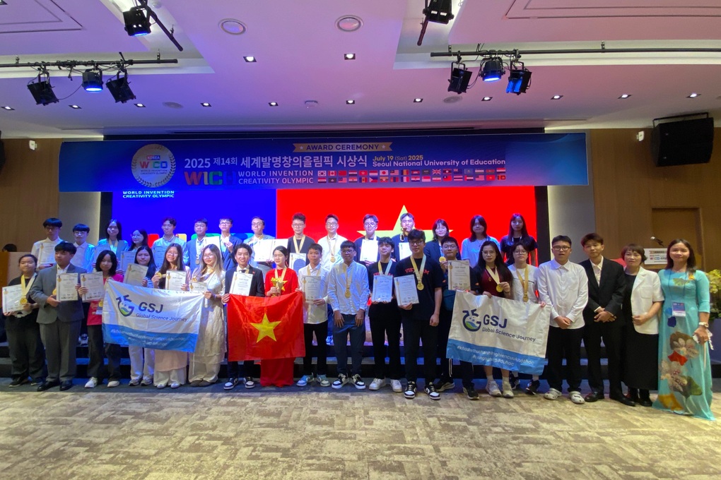 Việt Nam giành 6 huy chương vàng tại sân chơi sáng tạo quốc tế WICO 2025 - 1 Việt Nam giành 6 huy chương vàng tại sân chơi sáng tạo quốc tế WICO 2025 - 1