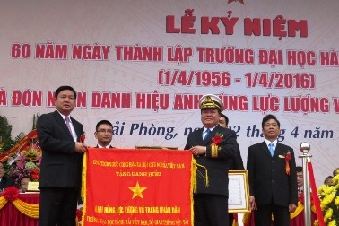 Trường ĐH Hàng hải Việt Nam đón nhận danh hiệu Anh hùng lực lượng vũ trang nhân dân
