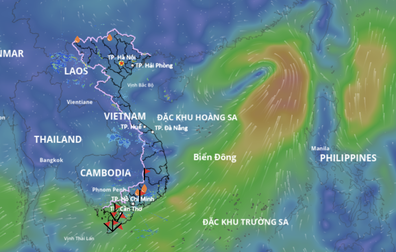 Áp thấp nhiệt đới có thể hình thành trên Biển Đông trong 24 giờ tới - 1