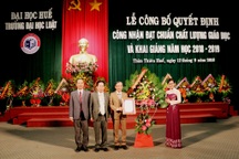 Đại học Luật Huế được công nhận đạt chuẩn chất lượng giáo dục