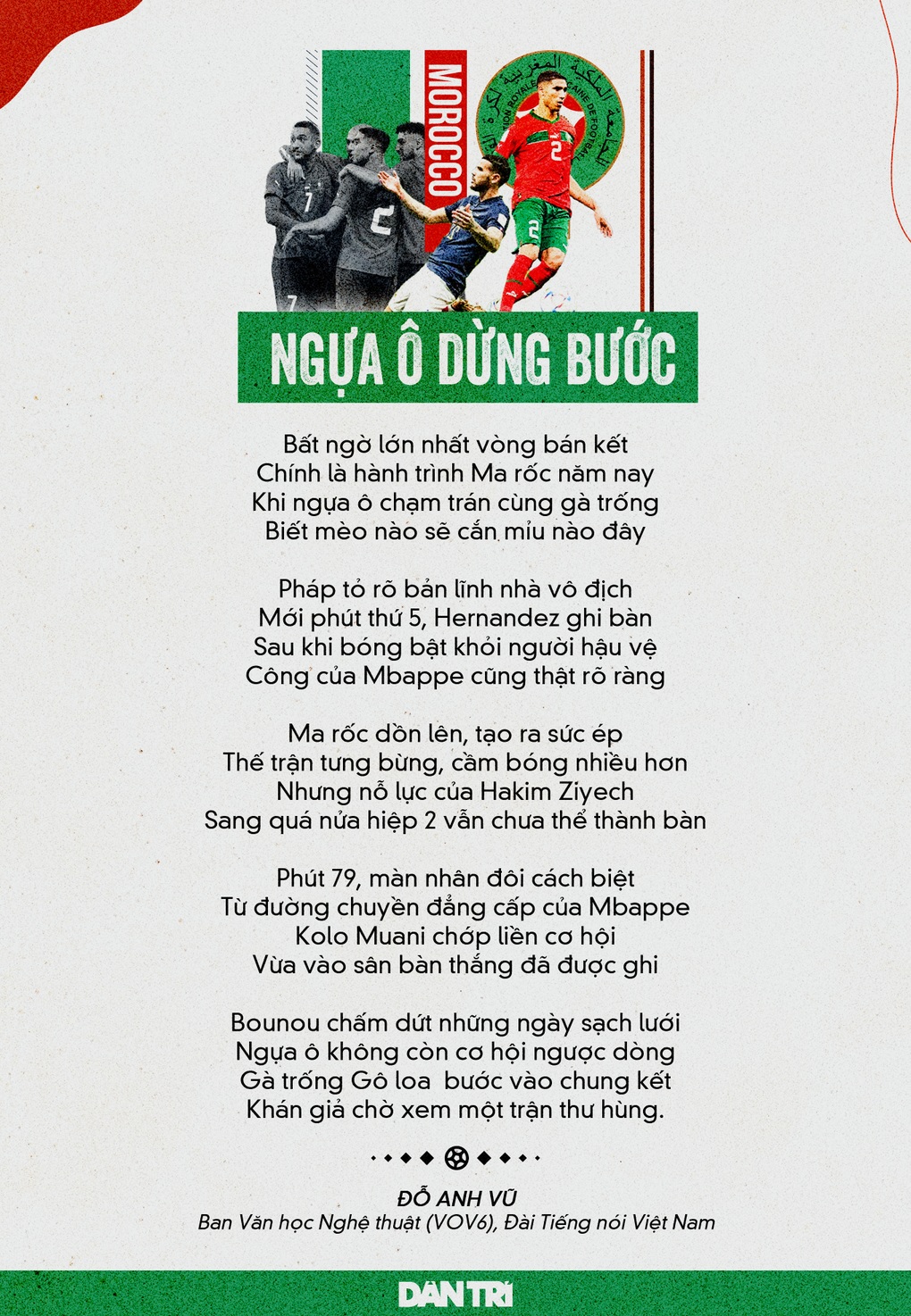 Thơ World Cup: Morocco - Ngựa ô dừng bước - 1