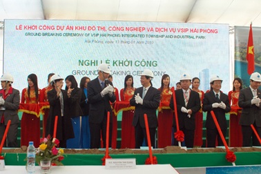 Thủ tướng hai nước dự lễ động thổ dự án lớn nhất vùng Duyên hải Bắc bộ