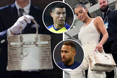Kim Kardashian xách "túi hiệu đắt nhất thế giới" đi gặp Neymar, Ronaldo