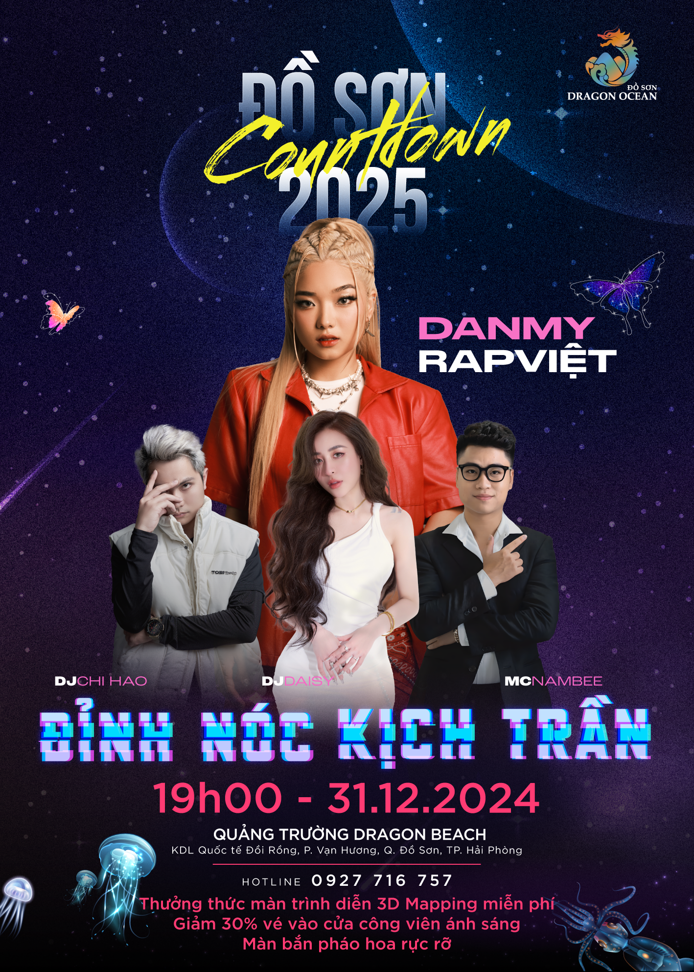 Välkomna det nya året på nedräkningskvällen på Dragon Ocean Do Son - 3 Đón chào năm mới tại đêm hội Countdown ở Dragon Ocean Đồ Sơn - 3