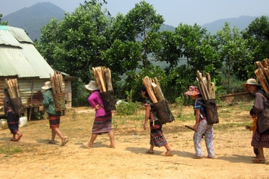 Kỳ lạ tục người Cơtu tặng củi cho nhau vào mùa đông