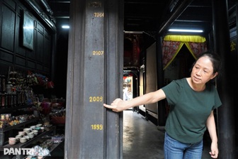 Các mốc "kỷ lục buồn" trên cột nhà cổ hơn 300 năm tuổi ở Hội An