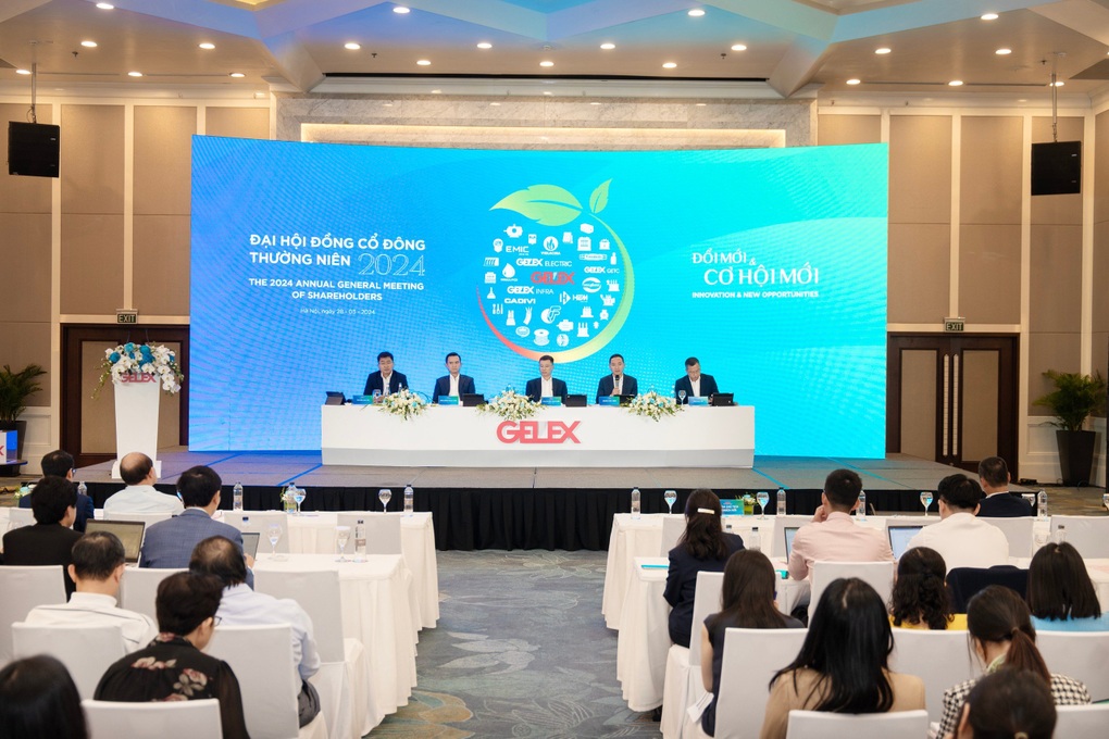 Đại hội cổ đông GELEX 2024 đặt mục tiêu lợi nhuận trước thuế hợp nhất 1.921 tỷ đồng - 1 Đại hội cổ đông GELEX 2024 đặt mục tiêu lợi nhuận trước thuế hợp nhất 1.921 tỷ đồng - 1
