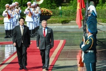 Chủ tịch nước Lương Cường chủ trì lễ đón Quốc vương Jordan thăm Việt Nam