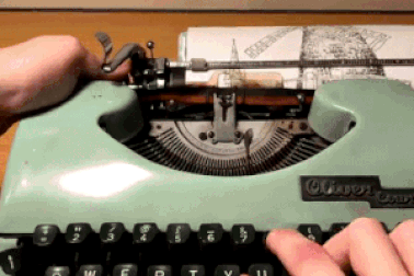 Đánh máy ra... tranh vẽ