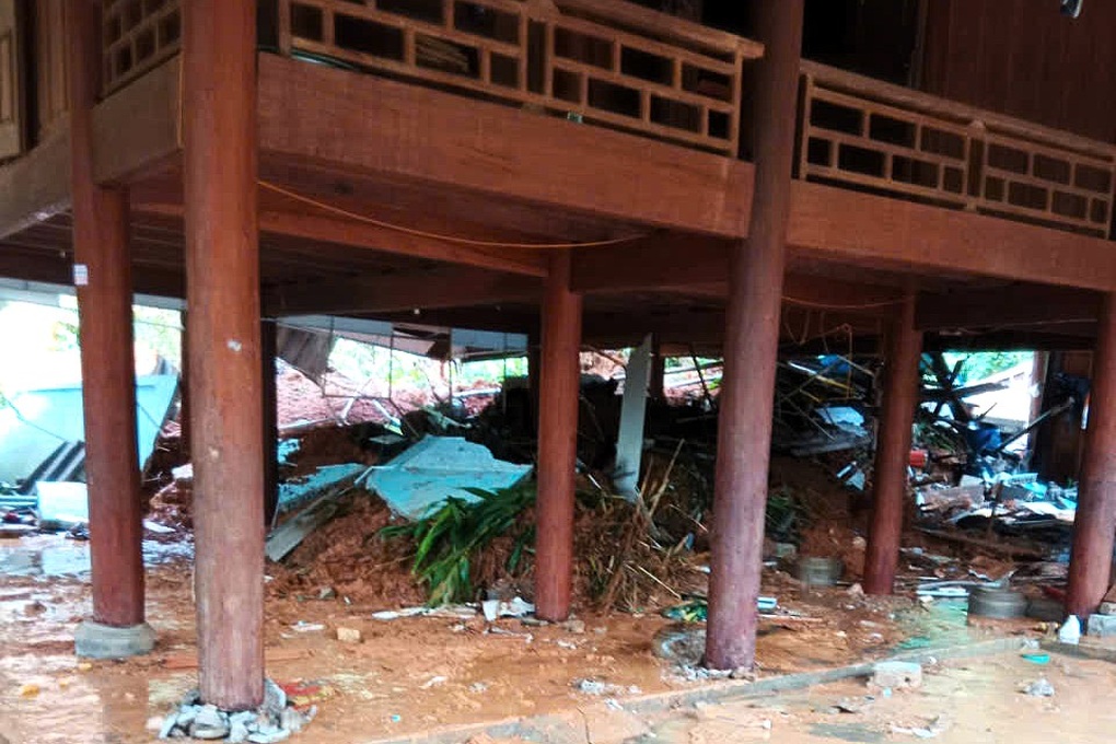Một xã biên giới ở Nghệ An thiệt hại lớn sau bão Kajiki - 3 Một xã biên giới ở Nghệ An thiệt hại lớn sau bão Kajiki - 3