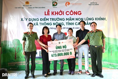 Báo Dân trí phối hợp cùng các đơn vị khởi công điểm trường Lũng Khỉnh