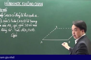 Video bài giảng hình học: Khoảng cách từ 1 điểm đến 1 mặt phẳng