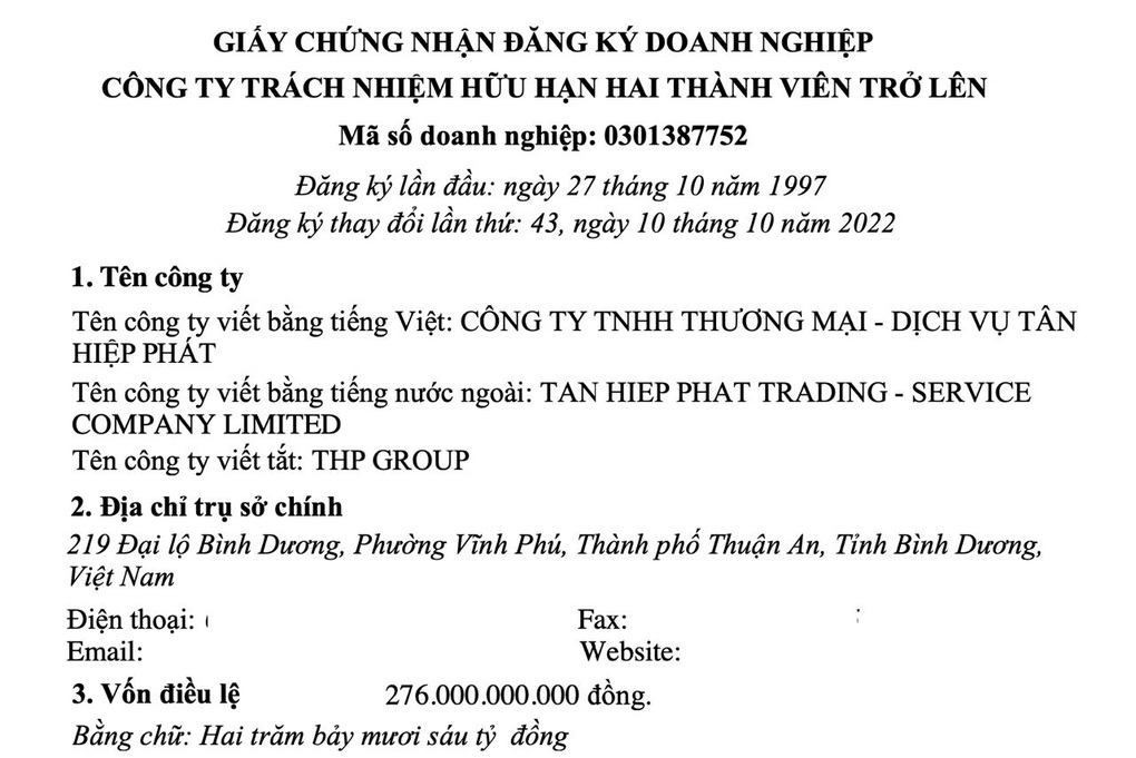 Hồ sơ Tân Hiệp Phát và Chủ tịch Trần Quí Thanh - 1 Hồ sơ Tân Hiệp Phát và Chủ tịch Trần Quí Thanh - 1