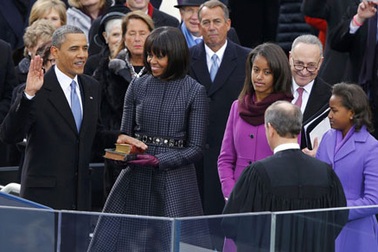 Những hình ảnh hài hước tại lễ nhậm chức của Tổng thống Obama