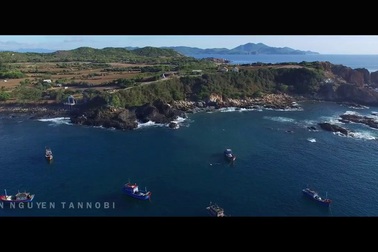 Ghềnh Đá Đĩa tuyệt đẹp từ flycam