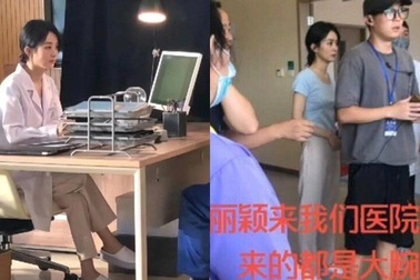 Triệu Lệ Dĩnh lộ thân hình “lép kẹp” ở trường quay