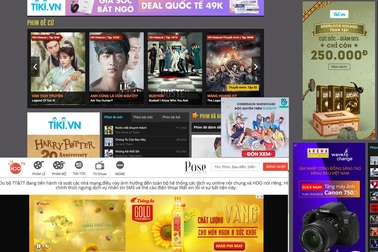 Quảng cáo đang quay trở lại tràn ngập trang web phim lậu ở Việt Nam
