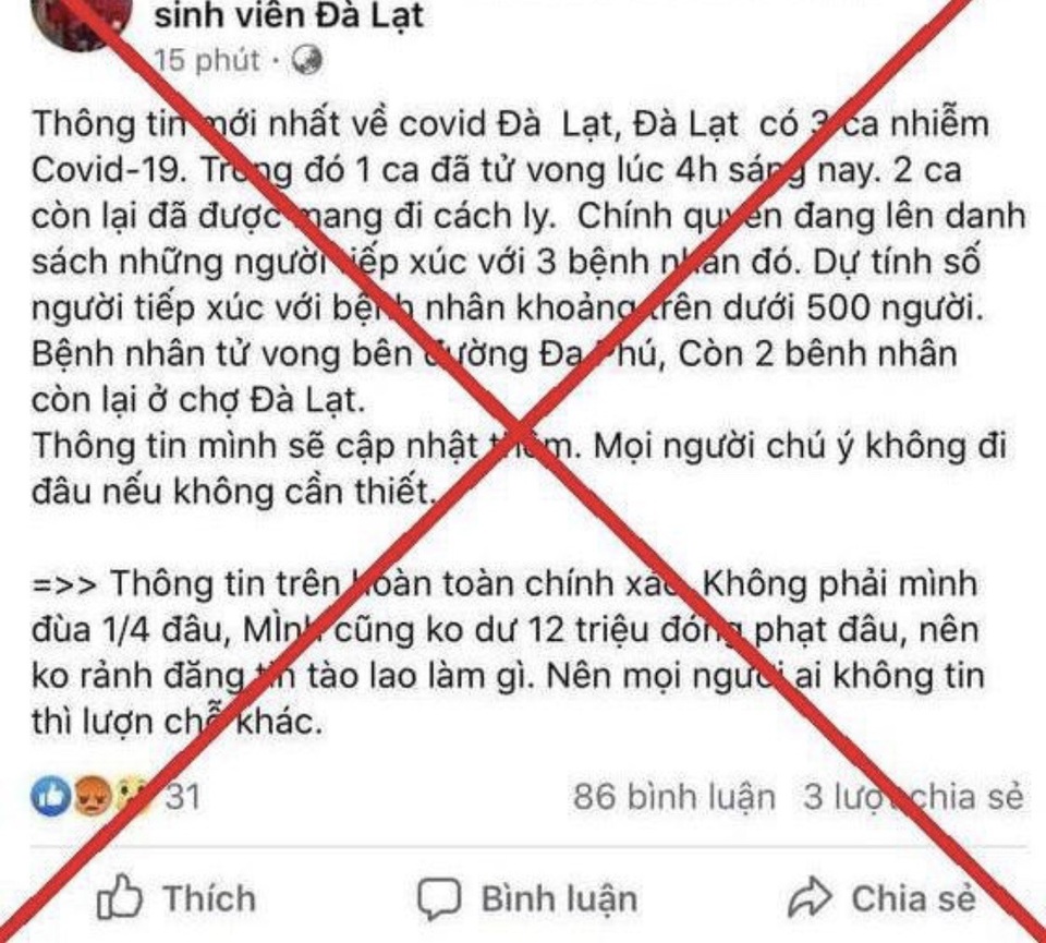 Đối tượng nữ đăng tin xuyên tạc về Covid-19 bị khởi tố - 3 Đối tượng nữ đăng tin xuyên tạc về Covid-19 bị khởi tố - 3
