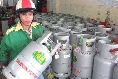 Giá gas tăng 16.500 đồng/bình 12 kg