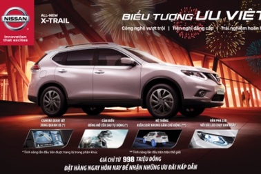Nissan mạnh tay ưu đãi cho khách mua xe X-Trail
