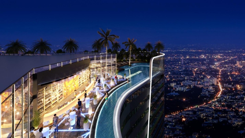 Tổ hợp 16 hồ bơi rộng 4.000 m2 tại dự án “homes resort” ven công viên Mũi Đèn Đỏ Quận 7 - 9 Tổ hợp 16 hồ bơi rộng 4.000 m2 tại dự án “homes resort” ven công viên Mũi Đèn Đỏ Quận 7 - 9