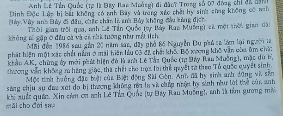Bí ẩn bộ hài cốt chiến sĩ biệt động 18 năm nằm trên mái nhà trung tâm TPHCM - 3