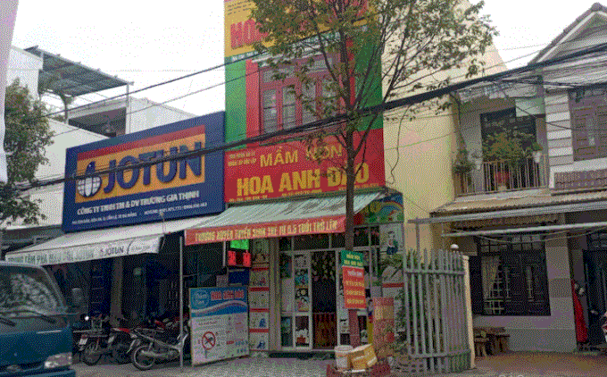 Trường mầm non Hoa Anh Đào (366 Tôn Đản, phường Hòa An, quận Cẩm Lệ, thành phố Đà Nẵng).