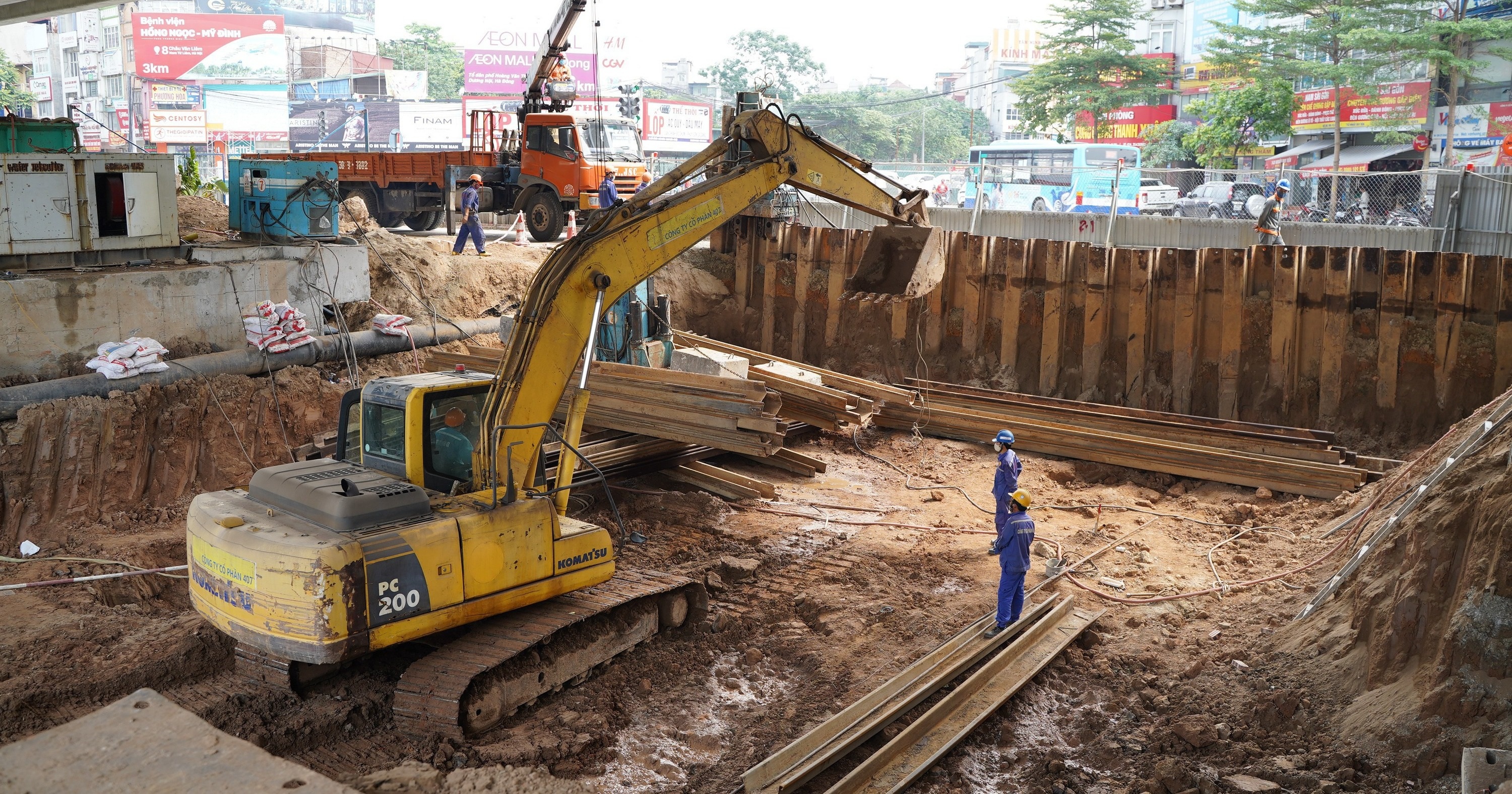 Các công trình giao thông ngầm ở Hà Nội đẩy nhanh tiến độ trước mùa mưa