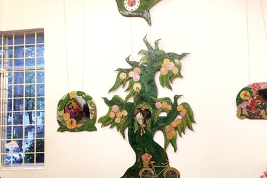 Tác phẩm sơn mài ấn tượng ở “Duyên Bốn Mùa”