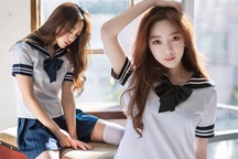 Mỹ nữ Hàn đẹp từng centimet trong đồng phục nữ sinh