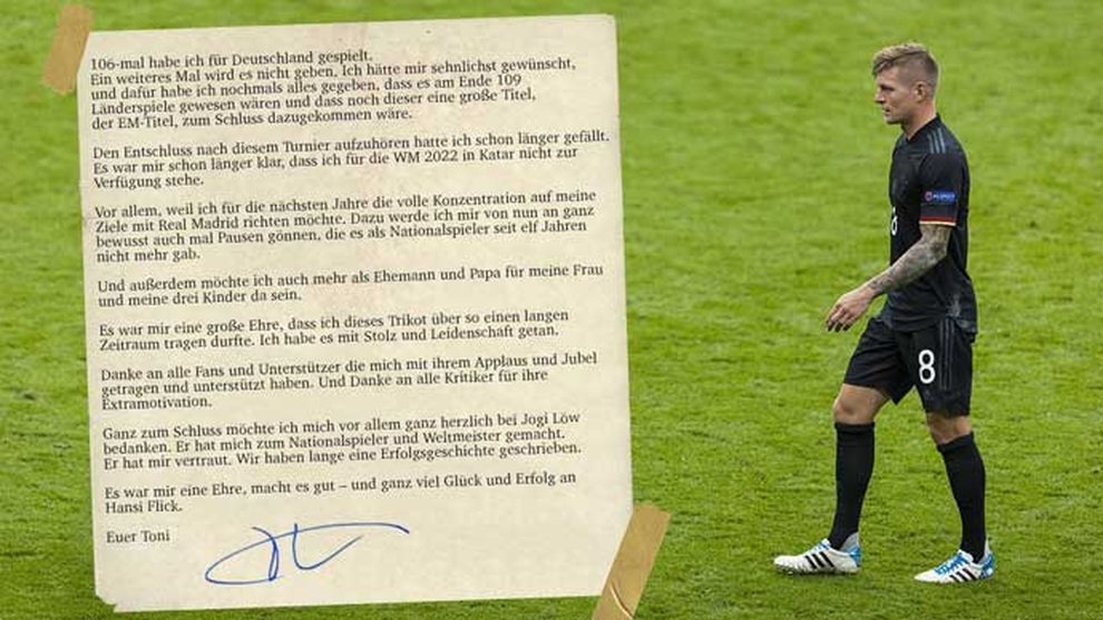 Toni Kroos viết tâm thư xúc động chia tay đội tuyển Đức - 1 Toni Kroos viết tâm thư xúc động chia tay đội tuyển Đức - 1