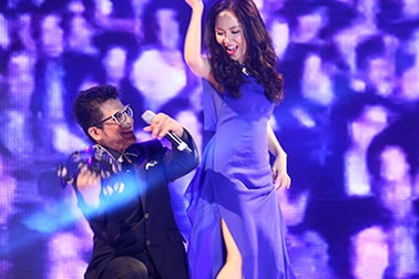 Thanh Bạch, Anh Khoa tình nguyện “làm nền” cho Phương Linh