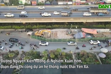 Thu hẹp "lô cốt" đường Nguyễn Xiển, giao thông giảm ùn tắc giờ cao điểm