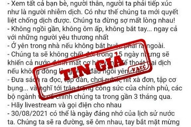 Tin giả về phát ngôn của Phó Thủ tướng Vũ Đức Đam tràn lan Facebook