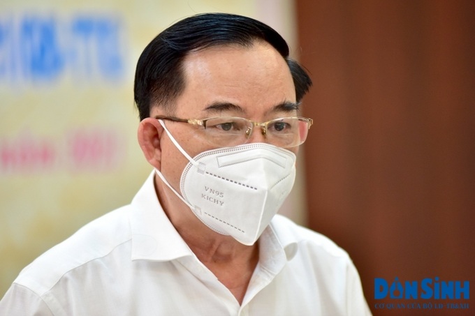 Ông Trần Ngọc Tam, Chủ tịch UBND Tỉnh Bến Tre thông tin về tình hình dịch bệnh Covid-19 trên địa bàn tỉnh.
