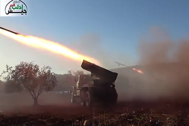 Quân nổi dậy "ôn hòa" Syria phóng hàng loạt tên lửa Grad vào Hama