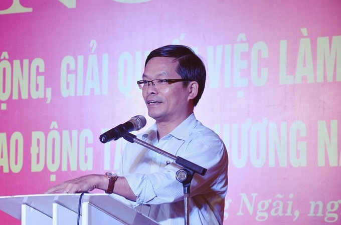 Chủ tịch UBND huyện Mộ Đức, ông Trần Văn Mẫn. 