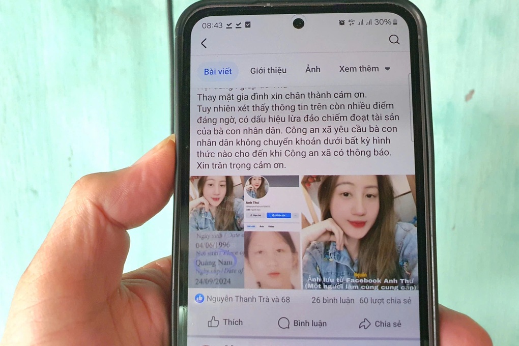 Đưa thông tin sai sự thật trên mạng để kêu gọi tiền mai táng - 1 Đưa thông tin sai sự thật trên mạng để kêu gọi tiền mai táng - 1