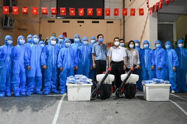 "Đội đặc nhiệm" tinh nhuệ của Hà Nội lên đường hỗ trợ Bắc Giang dập dịch