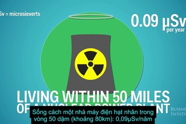 Lượng bức xạ bạn tiếp xúc trong cuộc sống hàng ngày?