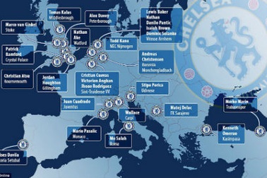 Chelsea sở hữu hai đội hình, “rải” khắp châu Âu