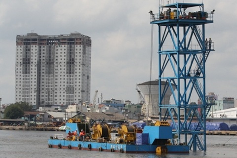 Thông hầm dẫn với đốt hầm dìm Thủ Thiêm số 1 