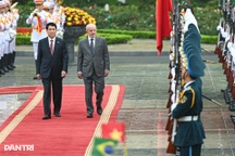 Chủ tịch nước Lương Cường chủ trì lễ đón Tổng thống Brazil thăm Việt Nam